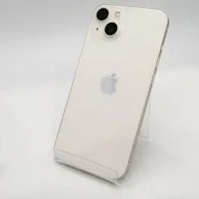【中古】Apple SoftBank 【SIMフリー】 iPhone 13 256GB スターライト MLNJ3J/A【宇田川】保証期間１ヶ月【ランクA】