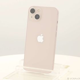 (中古)Apple iPhone13 256GB ピンク MLNK3J/A SIMフリー(377-ud)