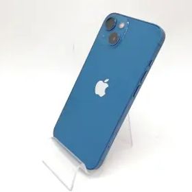 【中古】Apple au 【SIMフリー】 iPhone 13 256GB ブルー MLNM3J/A【府中ル・シーニュ】保証期間１週間【ランクC】