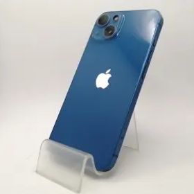 【中古】Apple docomo 【SIMフリー】 iPhone 13 256GB ブルー MLNM3J/A【川崎駅前】保証期間１ヶ月【ランクC】