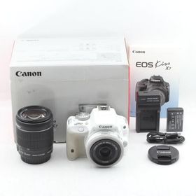 Canon デジタル一眼レフカメラ EOS Kiss X7(ホワイト) ダブルレンズキット EF-40mm F2.8 STM(ホワイト) EF-S18-55mm F3.5-5.6 IS STM付属 KISSX7WH-WLK
