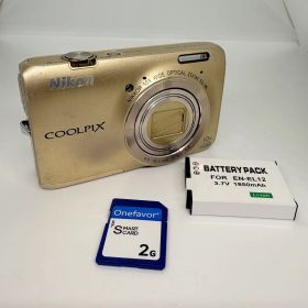 【動作確認済】Nikon COOLPIX S6300 デジカメ ニコン ゴールド