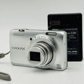 撮影OK Nikon COOLPIX S6300 シルバー レトロデジカメ