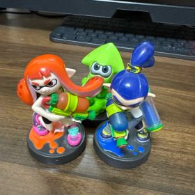 amiibo スプラトゥーン ボーイ ガール イカ オレンジ