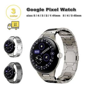 グーグル ピクセル ウォッチ マグネット メタル チタニウム 調整可能 軽量 全3色 Google Pixel Watch 5/4/3/2/1 41mm 5/4/3 45mm スマートウォッチ 送料無料