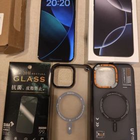 バッテリー91% iPhone16Pro Max 本体箱付属ケース２個フィルム付