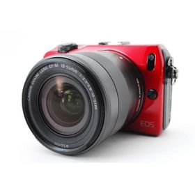 Canon EOS M レンズキット レッド 美品 SDカード ストラップ付 動作確認済み 1ヶ月保証付 小型軽量 ミラーレス