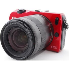 キヤノン ミラーレス CANON EOS M レンズキット レッド 中古 新品SDカード付き 届いてすぐに使える 動画撮影 コンパクト 手振れ補正 長期保証