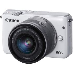 Canon EOS M10 レンズキット ホワイト 良品 動作確認済み 1ヶ月保証付 小型軽量 ミラーレス