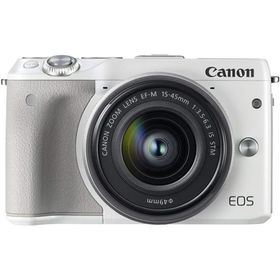 Canon EOS M3 レンズキット ホワイト 良品 動作確認済み 1ヶ月保証付 小型軽量 ミラーレス