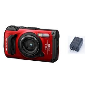 OMデジタルソリューションズ 防水防塵デジタルカメラ Tough TG-7 RD USB-ACアダプタセット RED F-5ACset 1個（直送品）