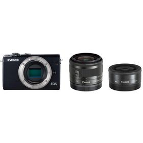 Canon ミラーレス一眼カメラ EOS M100 ダブルレンズキット ブラック EOSM100BK-WLK