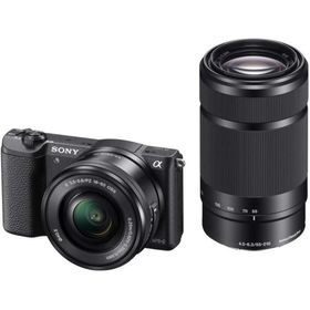 ソニー SONY α5100 16-50mm 55-210mm ダブルズームキット ブラック ミラーレス一眼 カメラ 中古