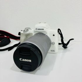 超美品Canon EOSKiss MホワイトEF-M 55-200mm望遠レンズ