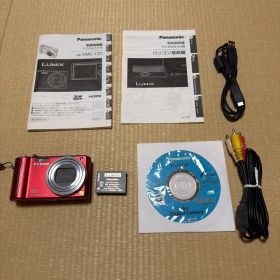 充電器なし Panasonic LUMIX DMC-TZ7 レッド 中古品