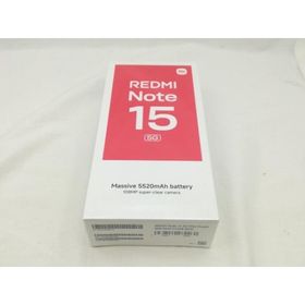 【未使用】Xiaomi 国内版 【SIMフリー】 Redmi Note 15 5G ミストパープル 8GB 512GB【川崎】保証期間３ヶ月
