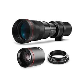 【平行輸入品】ハイパワー 420-1600mm f/8.3 HD 手動望遠レンズ Nikon D500、D600、D610、D700、D750、