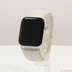 〔中古〕Apple(アップル) Apple Watch Series 6 Nike GPS 40mm シルバーアルミニウムケース サミットホワイトNikeスポーツループ〔262-ud〕
