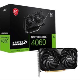 【新品未使用】MSI GeForce RTX 4060 VENTUS 2X BLACK 8G OC グラフィックスボード VD8560 [1)RTX4060 VENTUS メモリ8GB]