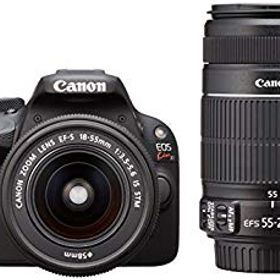 【中古】【非常に良い】Canon デジタル一眼レフカメラ EOS Kiss X7 ダブルズームキット EF-S18-55mm/EF-S55-250mm付属 KISSX7-WKIT