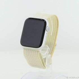 〔中古〕Apple(アップル) Apple Watch Series 5 Nike GPS 44mm シルバーアルミニウムケース サミットホワイトNikeスポーツループ〔269-ud〕