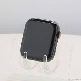 〔中古〕Apple(アップル) Apple Watch Series 5 GPS + Cellular 44mm スペースブラックステンレススチールケース バンド無し〔247-ud〕