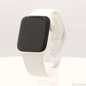 〔中古〕Apple(アップル) Apple Watch Series 5 GPS 40mm シルバーアルミニウムケース ホワイトスポーツバンド〔276-ud〕