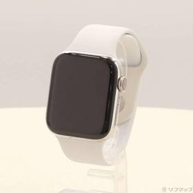 〔中古〕Apple(アップル) Apple Watch Series 5 GPS + Cellular 44mm ステンレススチールケース ホワイトスポーツバンド〔258-ud〕