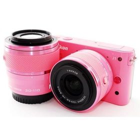 Nikon J1 ダブルレンズキット ピンク 美品 動作確認済み 1ヶ月保証付 小型軽量 ミラーレス