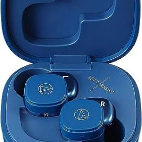 【中古】 オーディオテクニカ ATH-SQ1TW (Bluetooth 対応) 完全ワイヤレスイヤホン / Bluetooth5.0 / 急速充電対応 / IPX4防水規格 / 最大19.5時間再生 / 低遅延 / Fast Pair対応 / マルチペアリング / 【国内正規品】ブルー ATH-SQ1TW BL