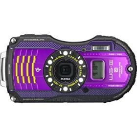 【中古】【非常に良い】PENTAX 防水デジタルカメラ PENTAX WG-3GPS パープル 1cmマクロ マクロスタンド付属 電子コンパス サブLCD Qi規格 PENTAX WG-3GPSPU 12674