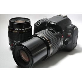 【中古】【1ヶ月保証】Canon キャノン EOS Kiss X9 ダブルズームセット ブラック デジタル一眼レフ