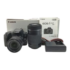 CANON キャノン EOS KISS X9 ダブルズームキット デジタル一眼レフ 箱付き やや傷や汚れあり