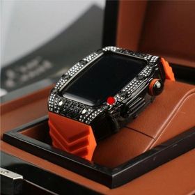 送料無料 Apple Watch 8 Apple Watch 7 バンド Apple Watchの改造 オールインワンバンド インサートドリル Apple Watch きんぞくほごシェル apple watch 8 バン