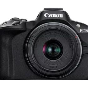 【中古】「非常に良い」Canon ミラーレス一眼カメラ EOS R50 標準ズームレンズキット(RF-S18-45) ブラック/APS-C/約375g EOSR50BK-1845ISSTMLK