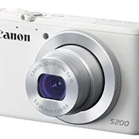 【中古】(非常に良い)Canon デジタルカメラ PowerShot S200(ホワイト) F値2.0 広角24mm 光学5倍ズーム PSS200(WH)