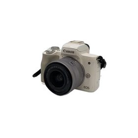 CANON◆デジタル一眼カメラ EOS Kiss M EF-M15-45 IS STM レンズキット [ホワイト]//