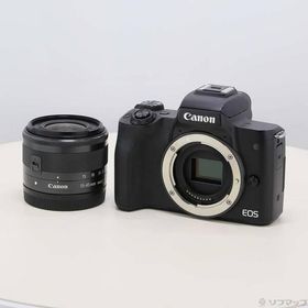 〔中古〕Canon(キヤノン) EOS Kiss M EF-M15-45 IS STM レンズキット ブラック〔305-ud〕