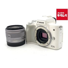 【中古】 【良品】 キヤノン EOS Kiss M EF-M15-45 IS STM レンズキット ホワイト