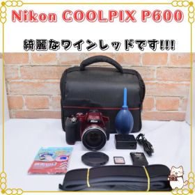 ニコン Nikon COOLPIX P600 ワインレッド 60倍レンズ