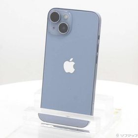 〔中古〕Apple(アップル) iPhone14 128GB ブルー MPVJ3J／A SIMフリー〔377-ud〕