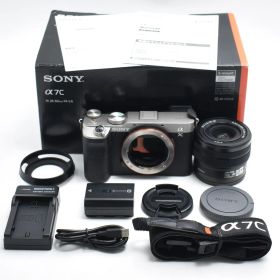 B#13714 SONY(ソニー) フルサイズ ミラーレス一眼カメラ α7C ズームレンズキット(同梱レンズ:SEL2860) シルバー ILCE-7CL S