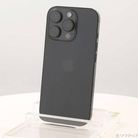 〔中古〕Apple(アップル) iPhone16 Pro 128GB ブラックチタニウム MYMV3J／A SIMフリー〔377-ud〕