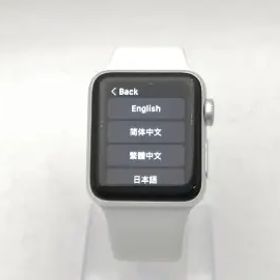 【中古】Apple Apple Watch Series3 38mm GPS シルバーアルミニウム/ホワイトスポーツバンド MTEY2J/A【千葉】保証期間１ヶ月【ランクC】