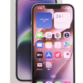 【Apple】アップル『iPhone14 / 6.1inch / 128GB / SIMロック解除済み au / パープル』MPUY3J/A 2022年9月発売 スマートフォン 1週間保証【中古】