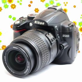 【スマホ転送】Nikon D5000 レンズキット✨届いてすぐ使える！自撮り液晶