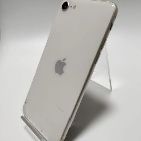 iPhoneSE3 128GB バッテリー80％ SIMフリー 本体 中古 スターライト ジャンク 背面割れ【246】