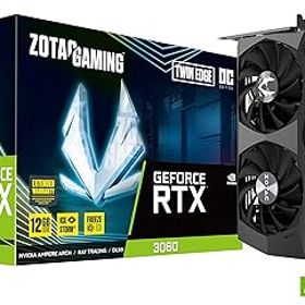 【中古】(非常に良い)ZOTAC GAMING GeForce RTX 3060 Twin Edge OC グラフィックスカード 12GB GDDR6