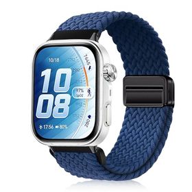Huawei Watch Fit 5 Pro / 4 Pro ベルト バンド 伸縮性のあるナイロン マグネット留め具 編み込みベルト Huawei Watch Fit 5 / 4 / 3 ベ