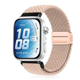 Huawei Watch Fit 5 Pro / 4 Pro ベルト バンド 伸縮性のあるナイロン マグネット留め具 編み込みベルト Huawei Watch Fit 5 / 4 / 3 ベ